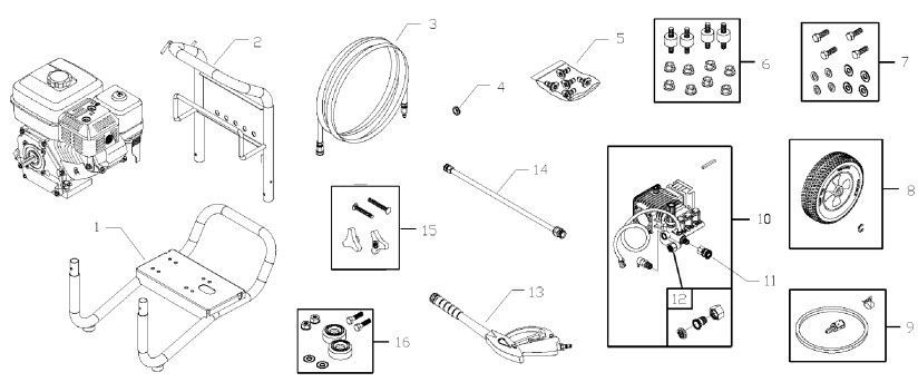  pressure washer model 020298-0 breakdown