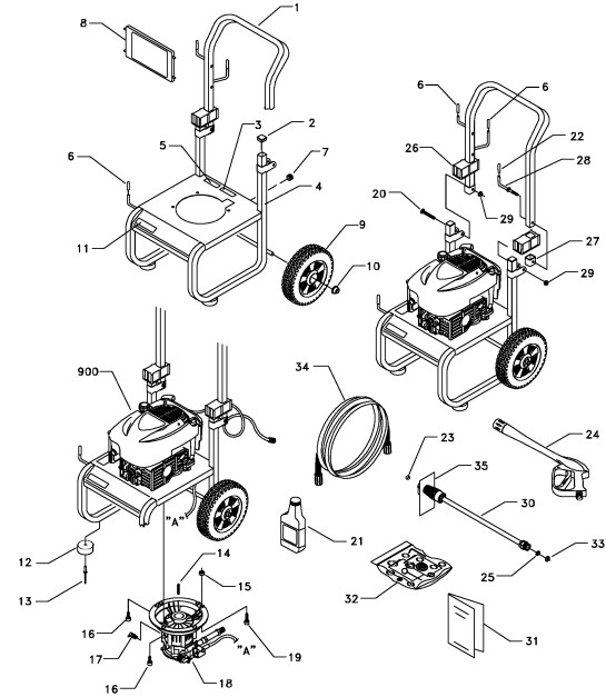 Wiring Diagram  28 Craftsman Power Washer Parts Diagram