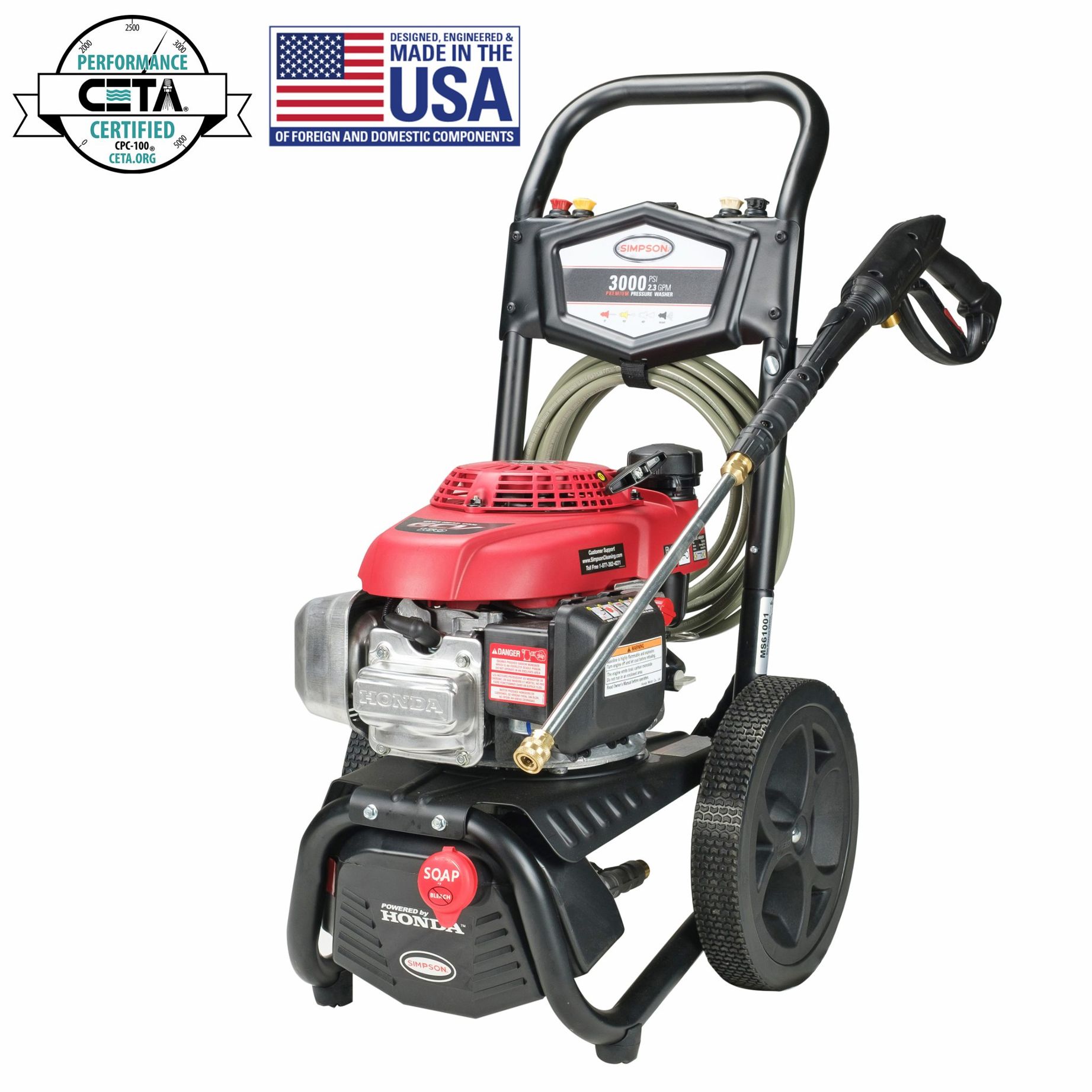 MS61001 POWER WASHER PARTS