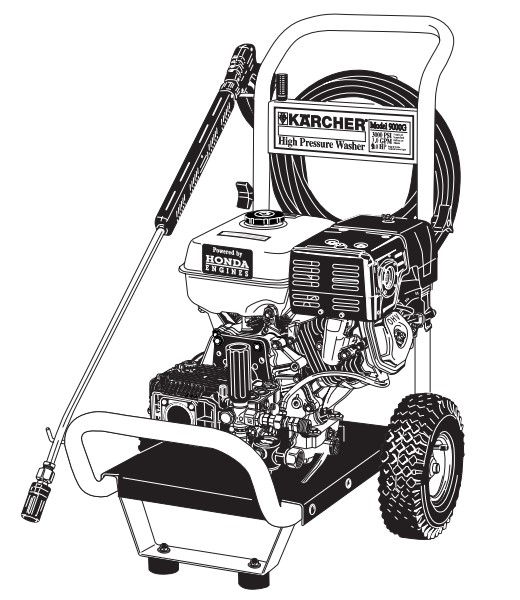 KARCHER Power Washer K9000G Parts list pump repair