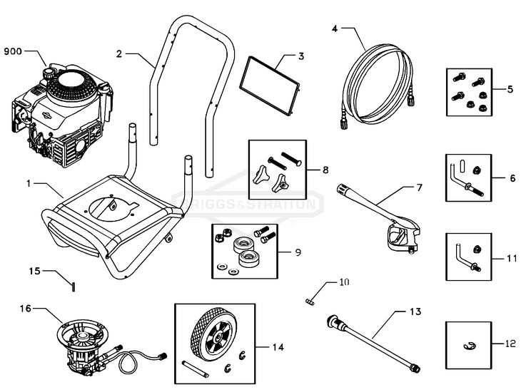 Carburetor For Troy Bilt Model 020292 Pressure Washer – Mower Parts Land