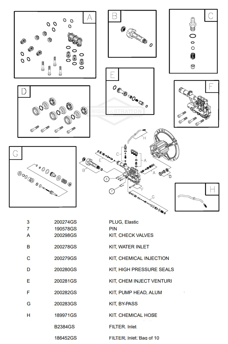 task force 020391-0 pump breakdown & parts