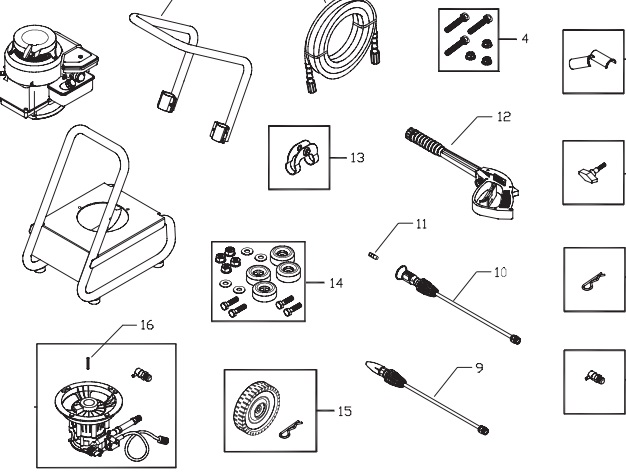 Sears & Craftsman Pressure Washer model 020248-1 replacement parts and ...