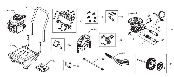 Troy-Bilt Pressure Washer Manual 2500 psi Model # 020296