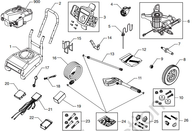 Craftsman 3,000 psi Pressure Washer 020597-1 replacement parts help