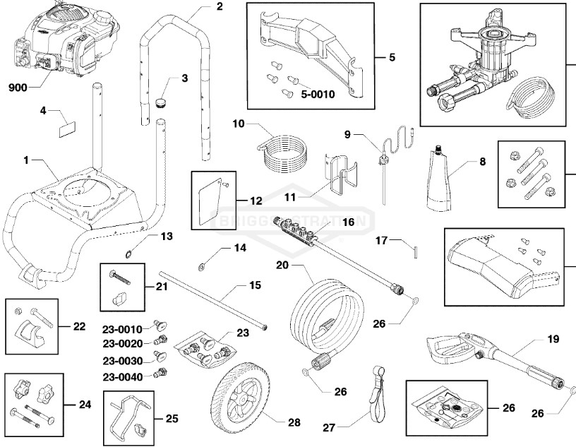 CRAFTSMAN 2700 psi Pressure Washer 580752770 parts