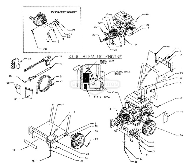 GENERAC 0800 parts breakdown