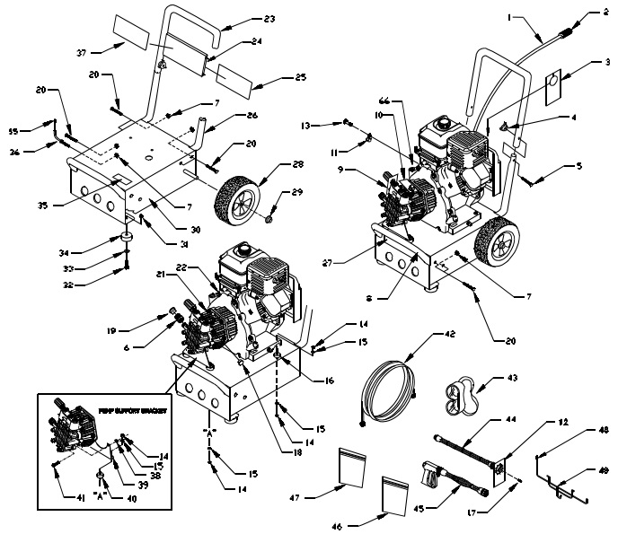 GENERAC 1042-2 parts breakdown