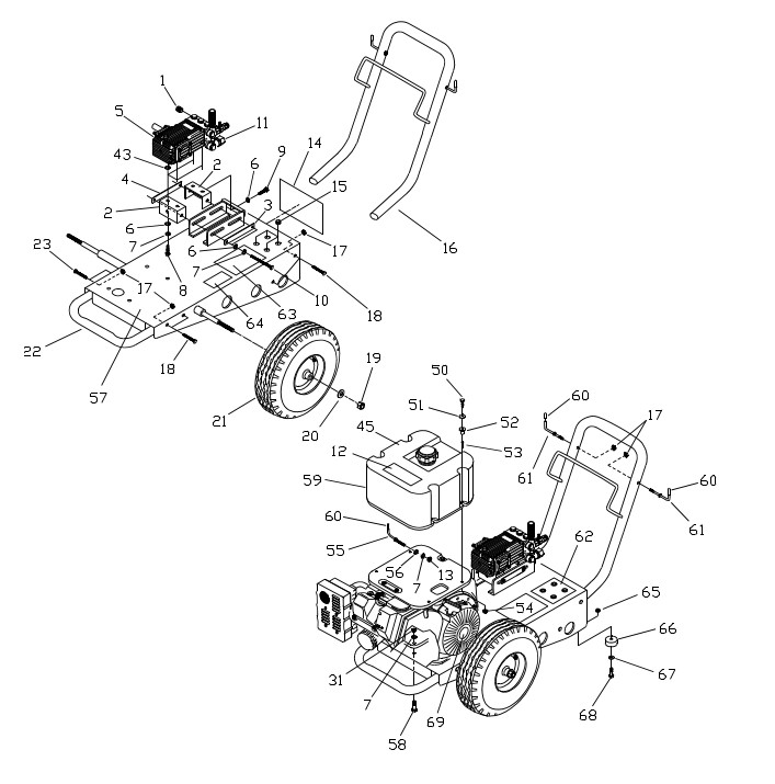 GENERAC 1046 parts breakdown