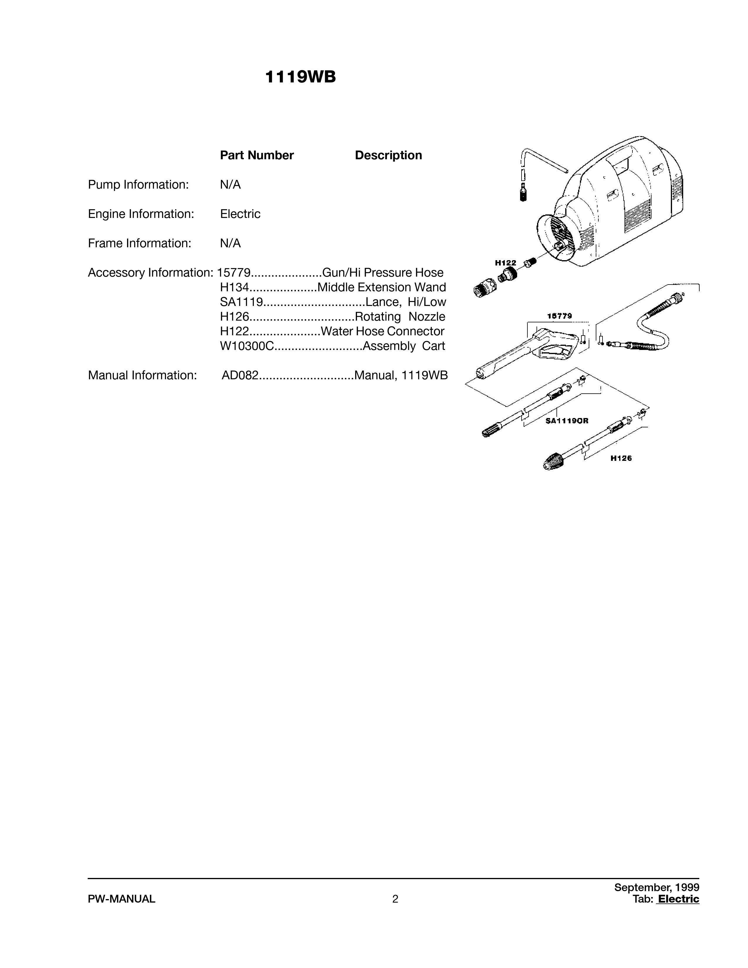 1119WB PARTS