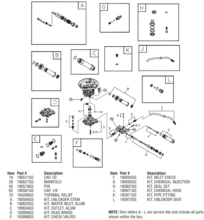Sears & Craftsman Pressure Washer model 020248-1 replacement parts and ...