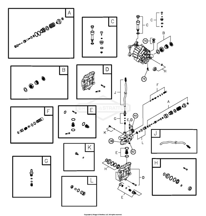 B&S model 020263 pump breakdown & parts