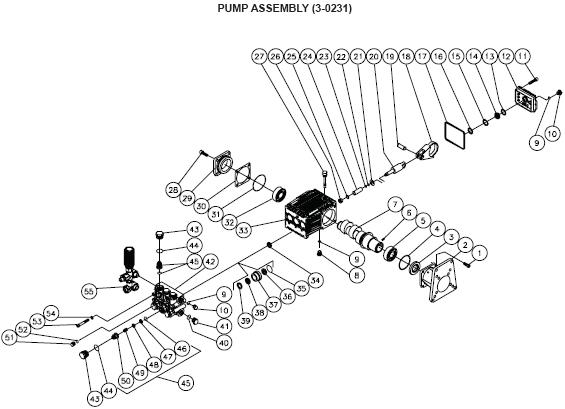 JP-4004-0MVB Pressure Washer Parts Page with breakdown, repair kits, pumps, replacement parts & owners manual