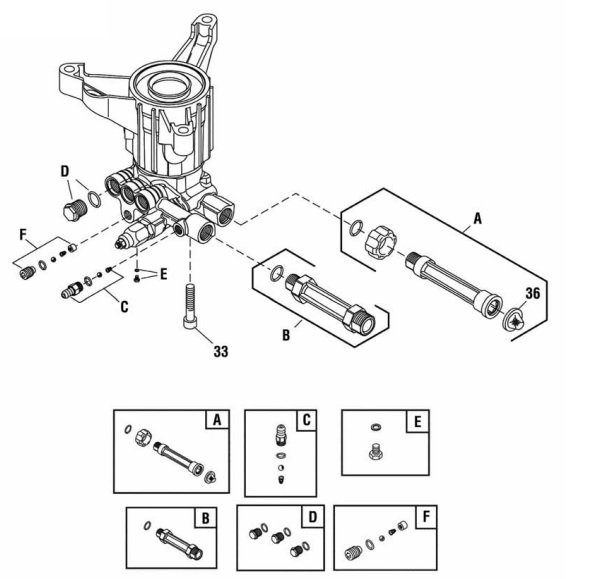 Pump repair kits for 311966GS pump