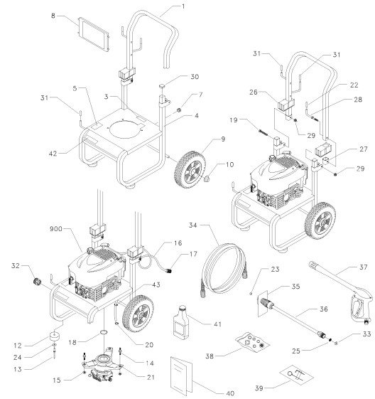 Sears & Craftsman Pressure Washer model 580767100 replacement parts and upgrade pumps for sears craftsman power washers