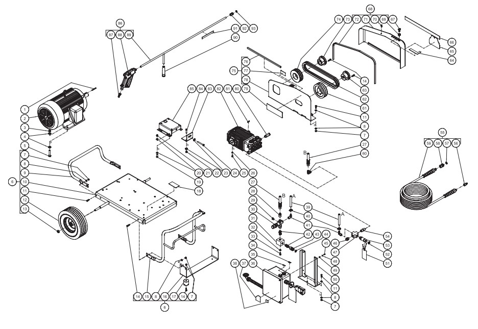 CW-5004-0ME3 Pressure Washer Parts, Pumps, Repair Kits, Breakdowns & Manuals