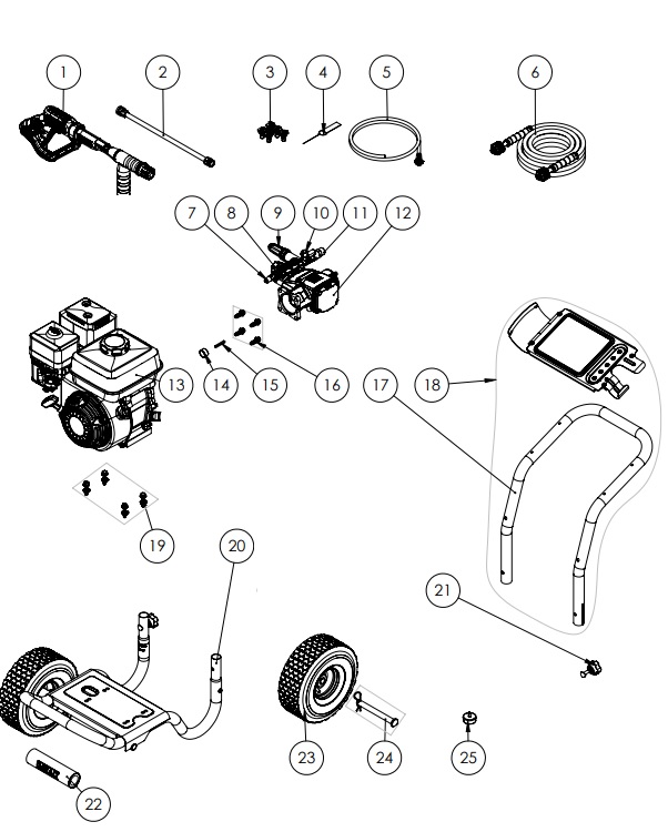 DXPW61299 Power Washer repair Parts