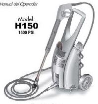 H150 POWER WASHER Replacement Parts & Owners Manual