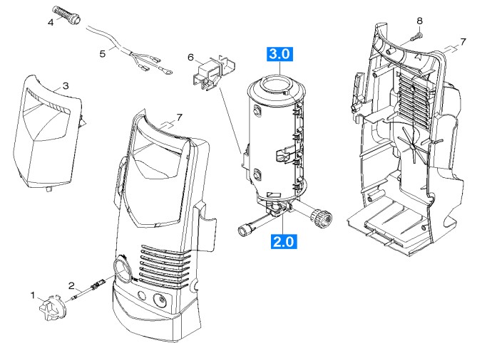 KARCHER POWER WASHER K2.900 Parts List repair manual