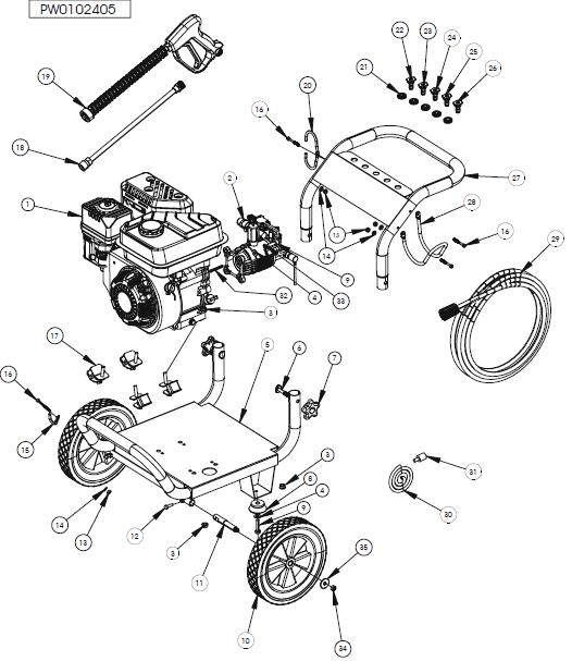 Powermate PW0102405 breakdown