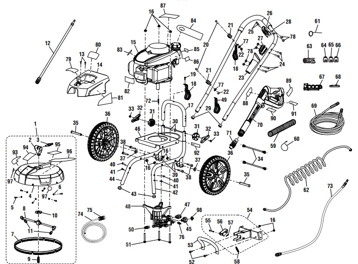 RYOBI RPW2500WB Parts Distributor