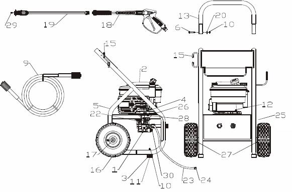 pw0912202 PRESSURE WASHER PARTS