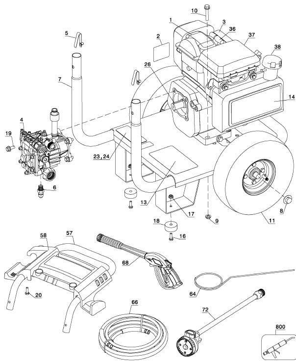 Honda Pressure Washer Parts Diagram - Heat exchanger spare parts
