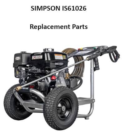 SIMPSON IS61026 Pressure Washer Parts