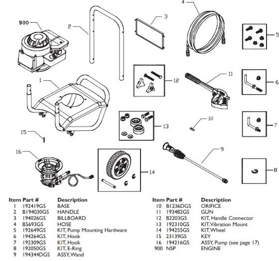 SPEED CLEAN, 020211-2 Pressure Washer Parts