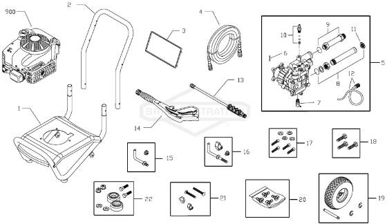 SNAPPER, 020230-0 Pressure Washer Parts