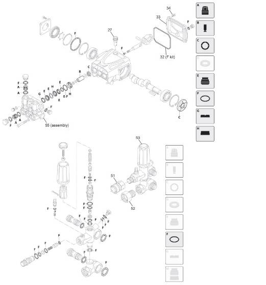 GENERAC, 0K7520 Pump Rebuild Parts