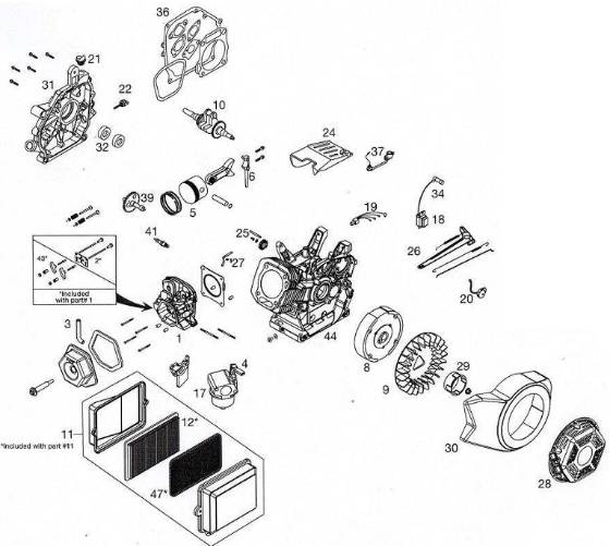 Mi-T-M, 1-0172 Engine Parts