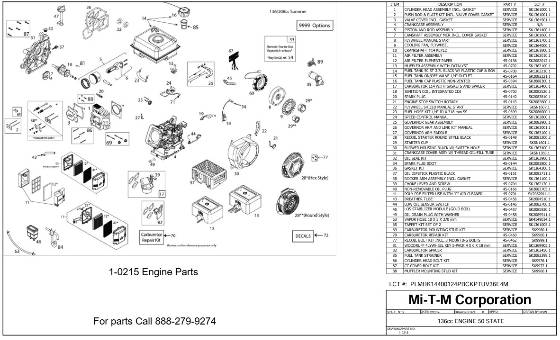 Mi-T-M, 1-0215 Engine Parts