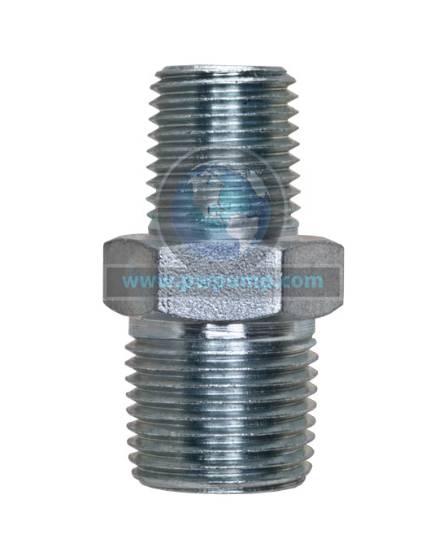 3/8" x 1/4" Hex Nipple Steel