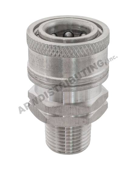 Coupler 1/2" MPT SS