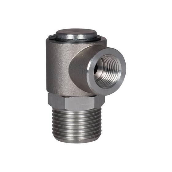 HOSE REEL SWIVEL, 90 DEGREE, STAINLESS STEEL