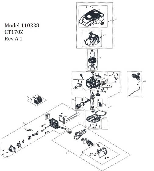 SIMPSON, 110228 CT170Z Engine Parts