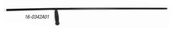 WAND-48" W/HANDLE S.S. BLACK 16-0342A01