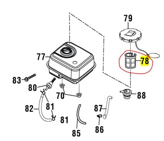 Fuel Strainer, 16652-Z010510-0000