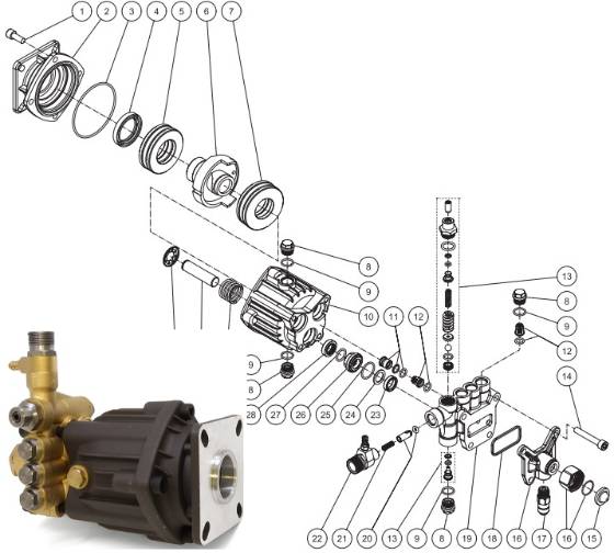 Mi-T-M, 3-0311 Pump Repair Parts
