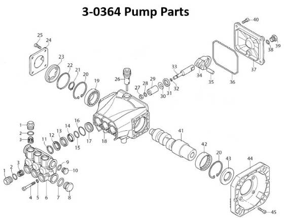 Mi-T-M, 3-0364 Pump Repair Parts