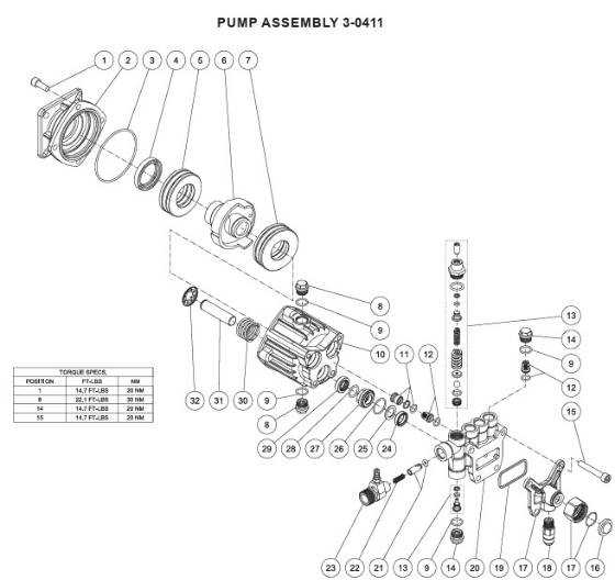 Mi-T-M, 3-0411 Pump Repair Parts
