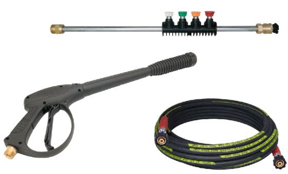 50' Hose Gun Wand & Tip Kit 22mm
