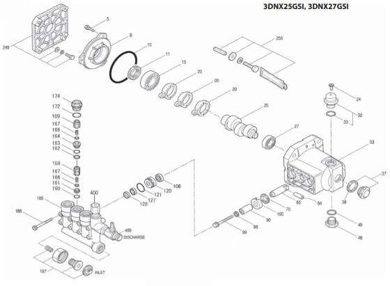 CAT, 3DNX Pump Rebuild Kits