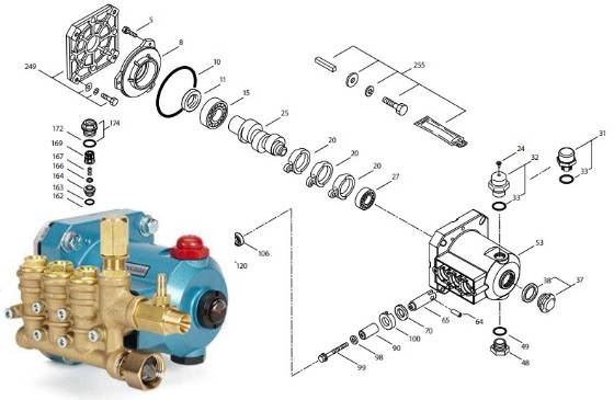 CAT, 4DNX Pump Parts