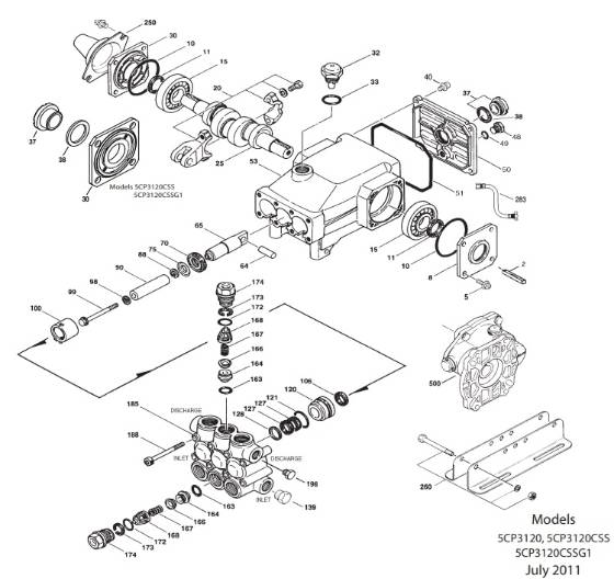 CAT, 5CP3120 Pump Rebuild Kits