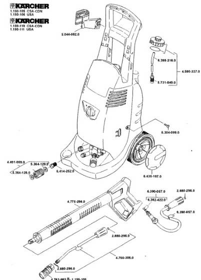 KARCHER, HD650 1.150-106.0 Parts