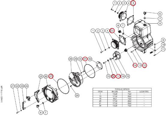KIT - 3" TRASH SEAL KIT ASSY 70-0664