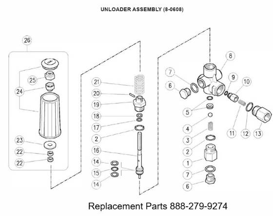 Mi-T-M, 8-0608 Unloader Parts
