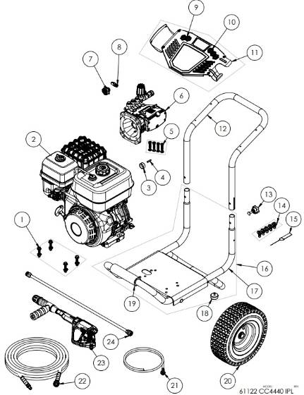 CUB CADET, CC4440 61122 Parts